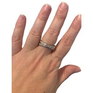 rhinestone band ring size 10